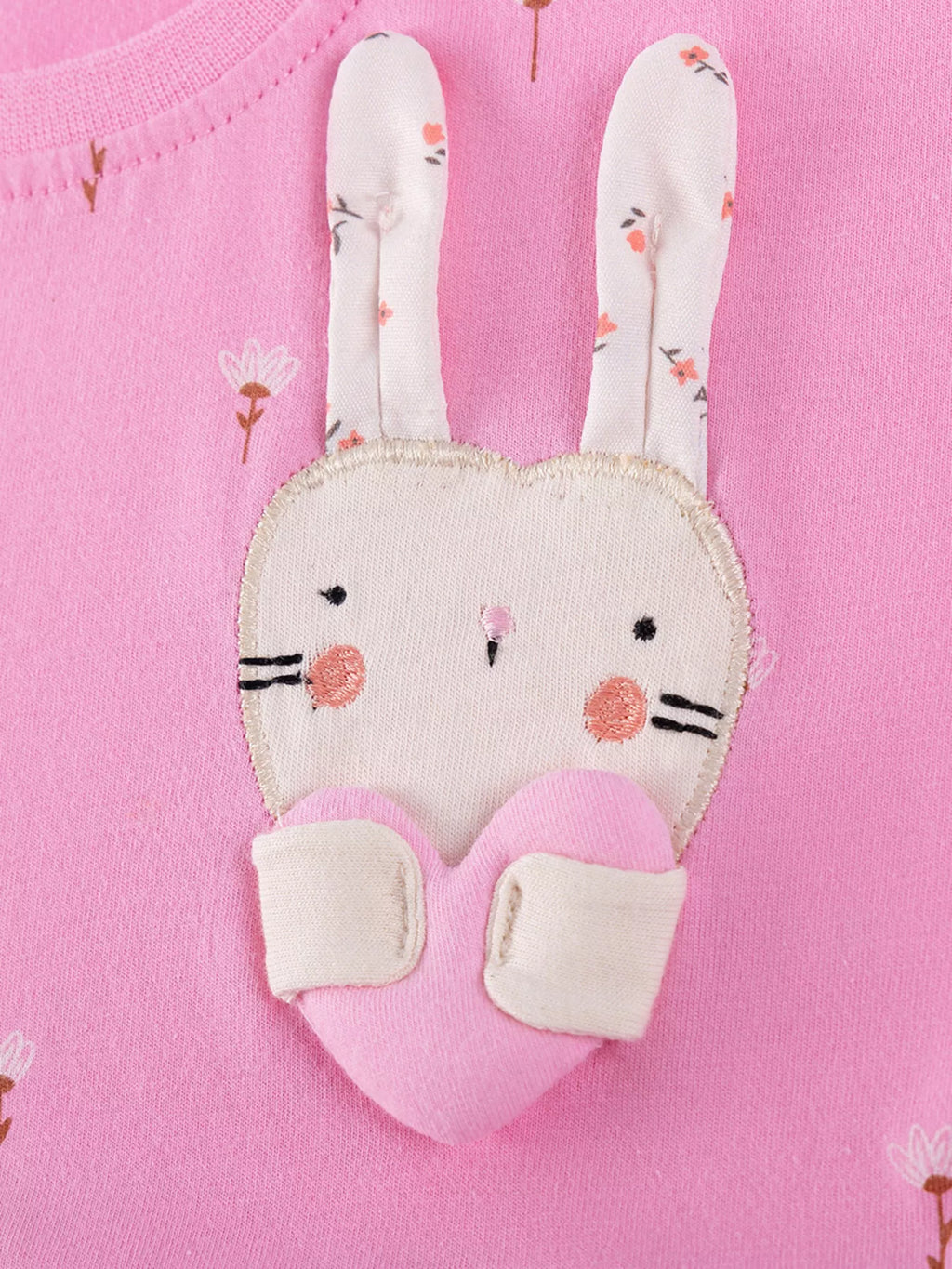 Children's Bunny Applique Casual Dress