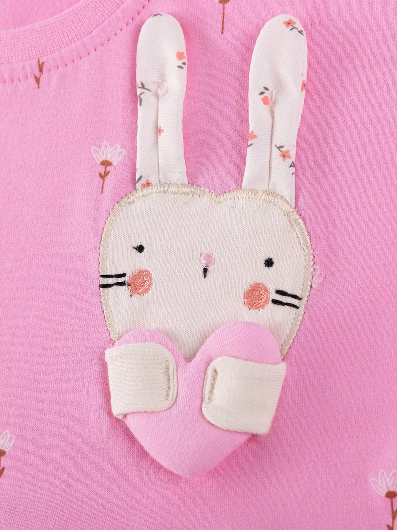 Children's Bunny Applique Casual Dress