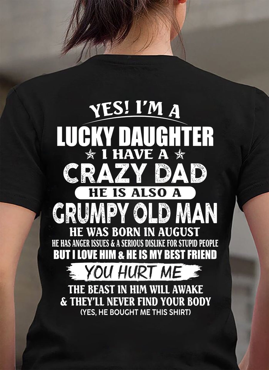 August - Awesome Grumpy Old Dad - Special gift for your daughter From Dad - NGHL08 (SKU10-50-08)