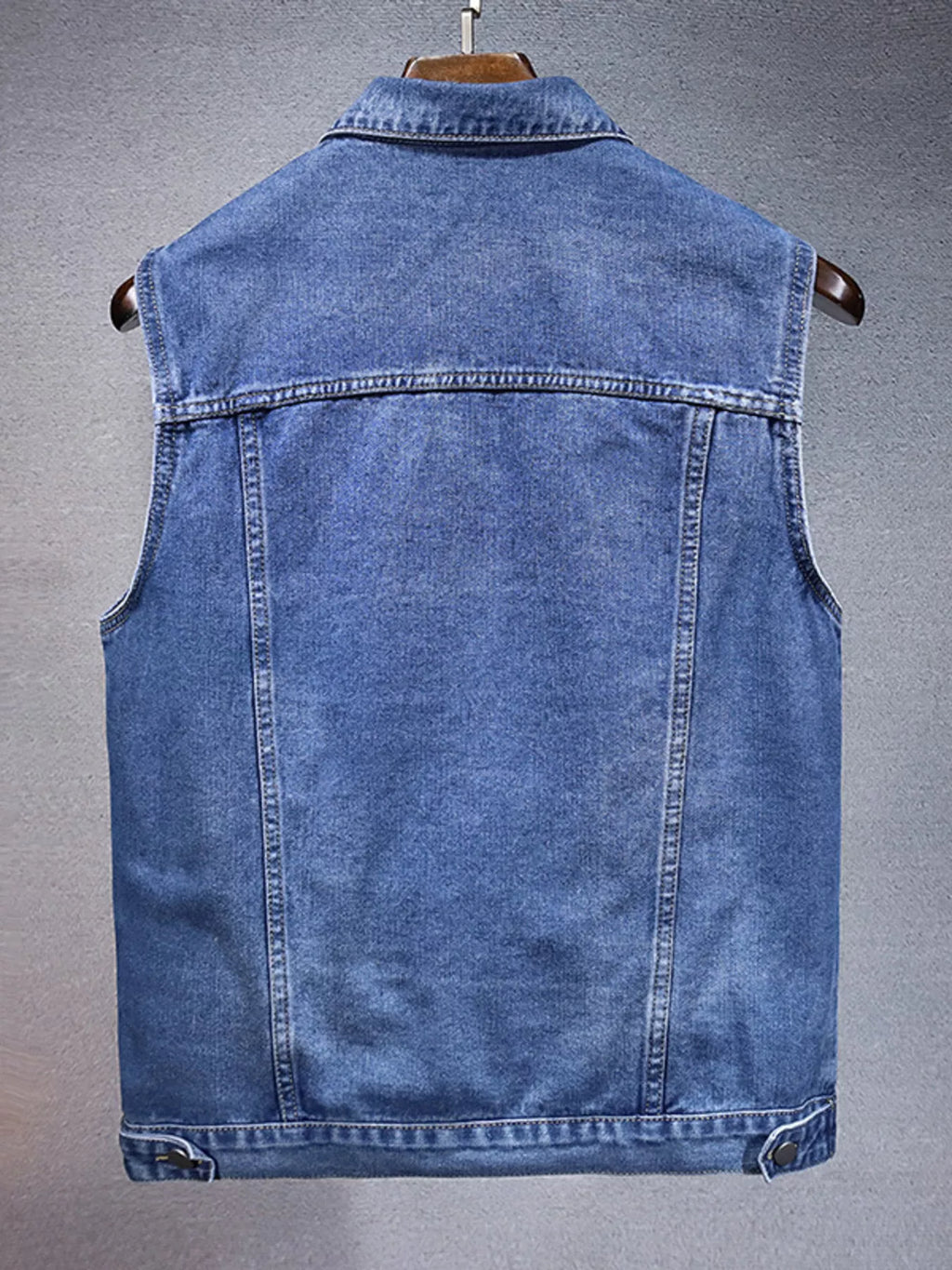 Men's Plus Size Casual Denim Sleeveless Vest