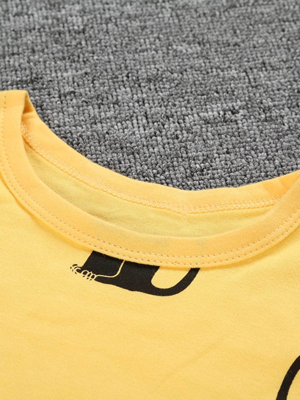 Children's Cute Cat Print Long Sleeve Top and Pants Set