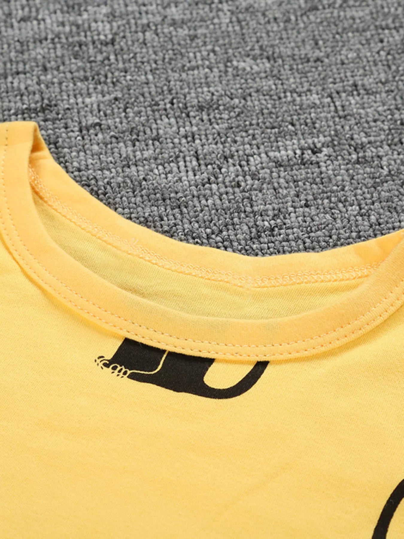 Children's Cute Cat Print Long Sleeve Top and Pants Set