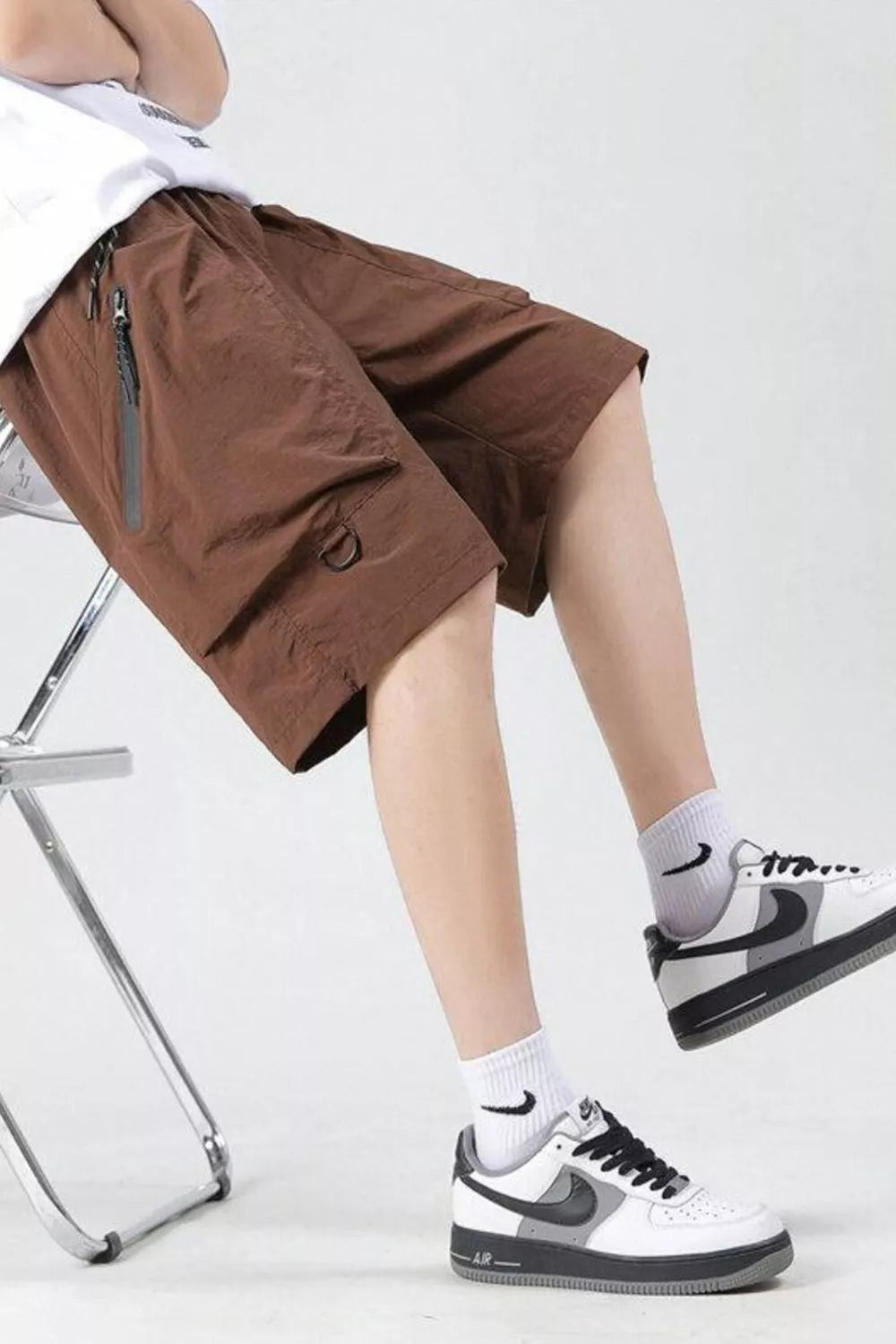 Men's Plus Size Cargo Pocket Relaxed Fit Shorts
