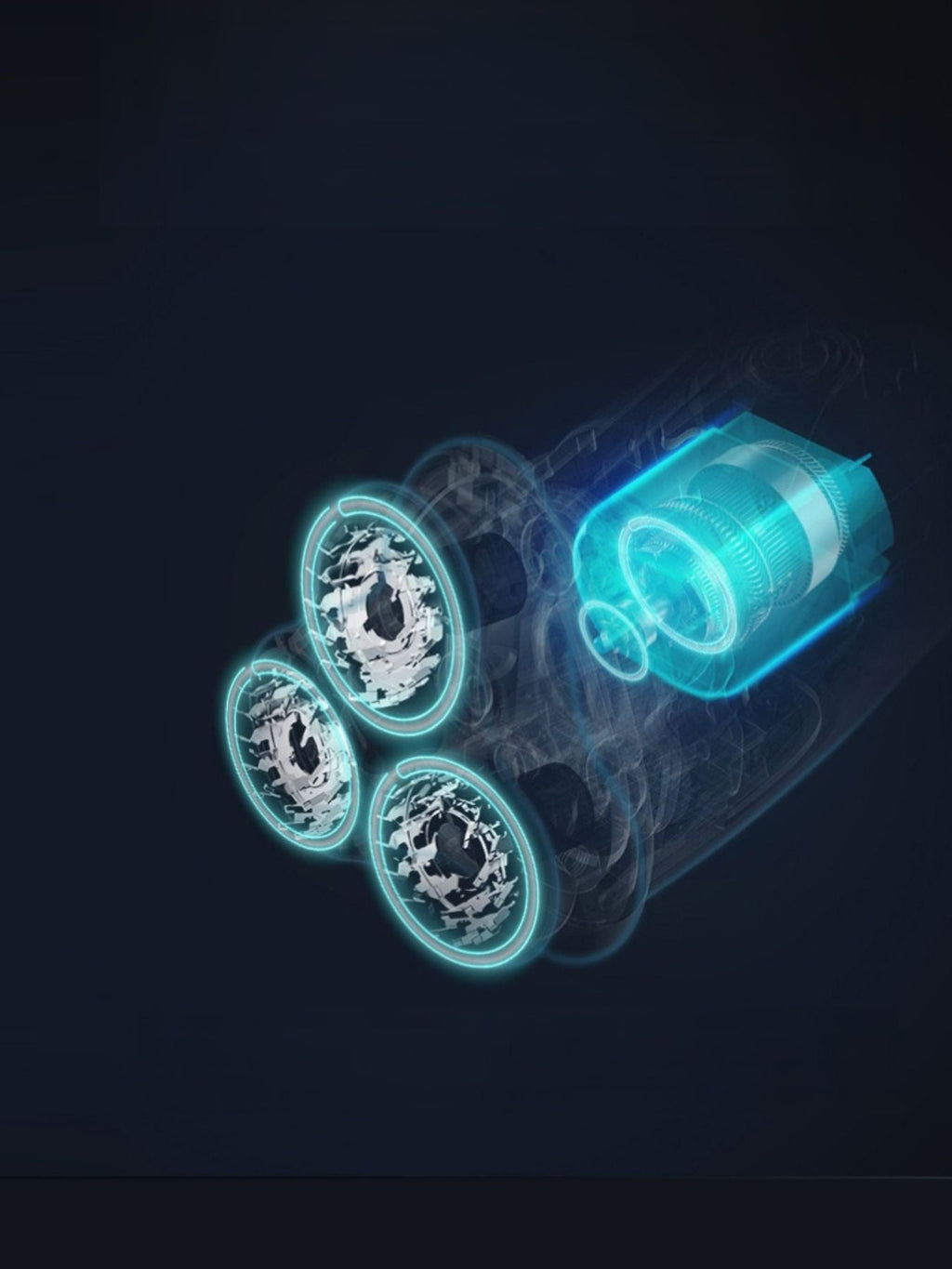 3-Head Rotary Electric Shaver