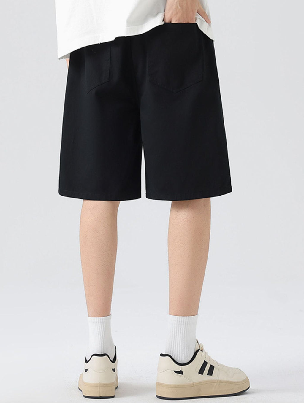 Men's Full Size Casual Loose-Fit Drawstring Shorts Plus Size