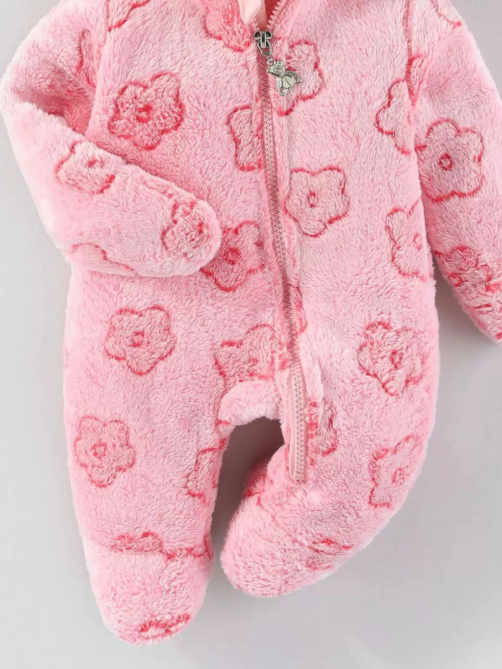 Children's Plush Hooded One-Piece
