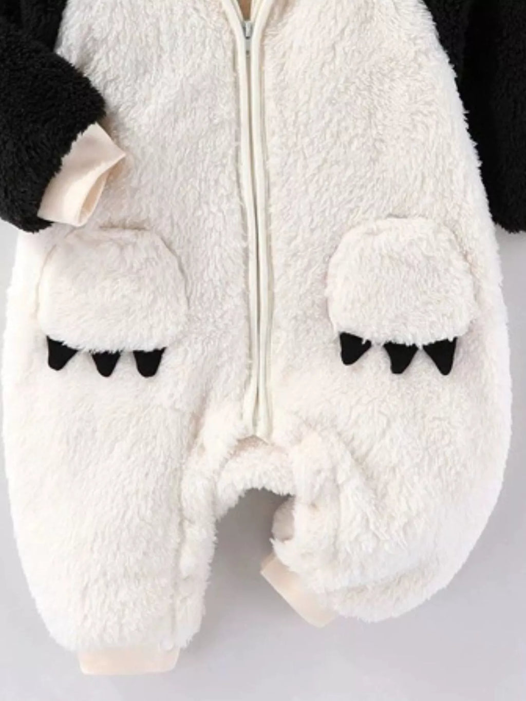 Children's Animal Plush Hooded One-Piece Jumpsuit