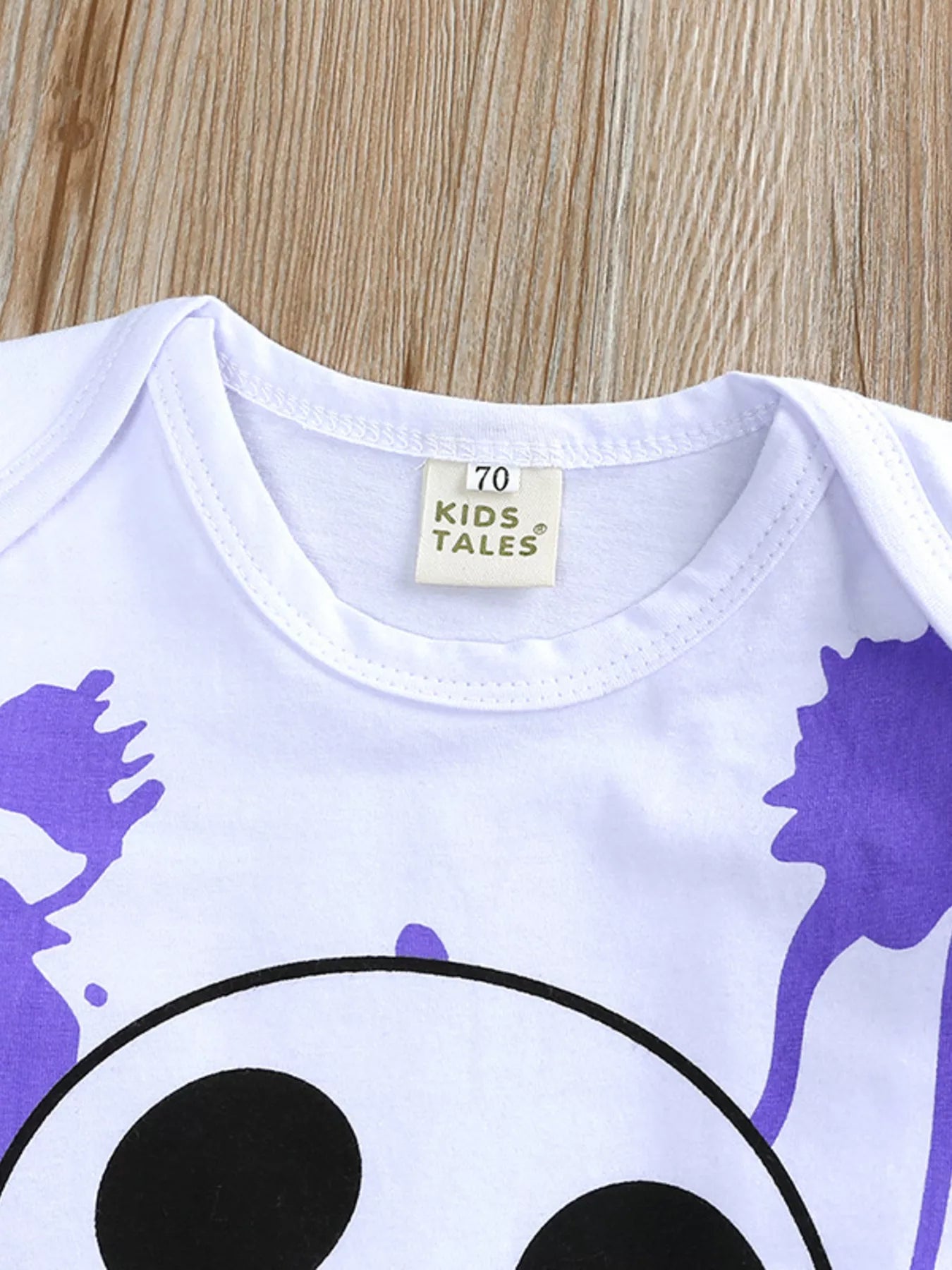 Children's Halloween Bodysuit and Pants Set with Hat