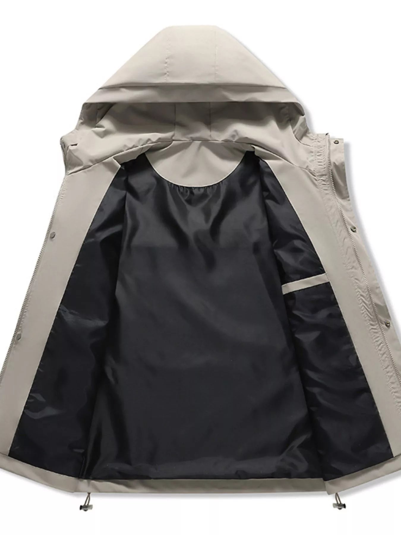 Men's Full Size Hooded Windproof Outdoor Jacket Plus Size