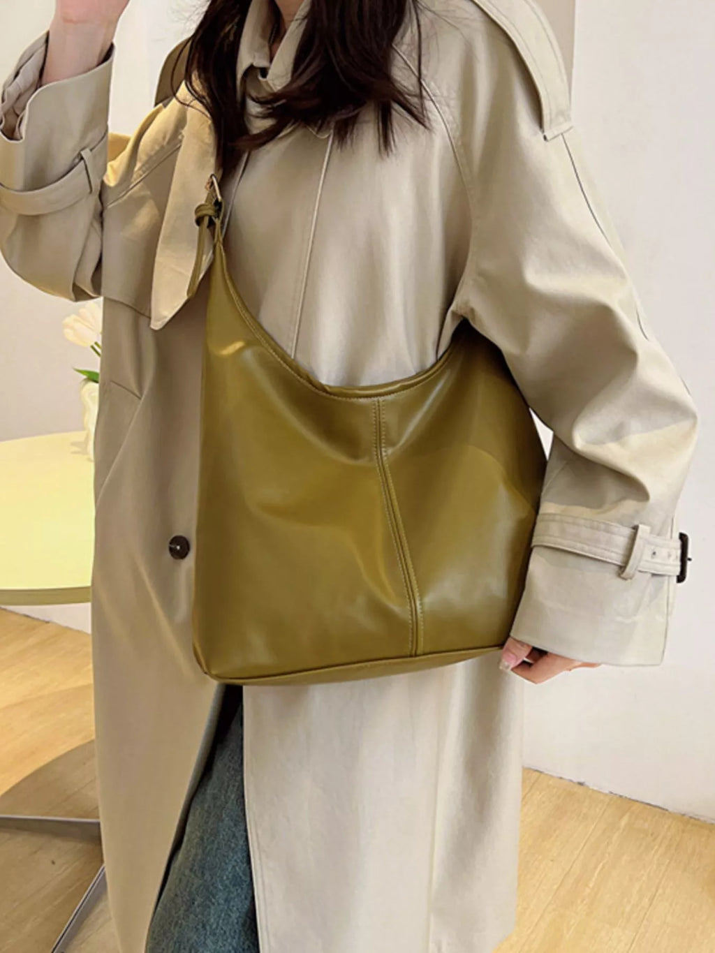 PU Leather Shoulder Bag
