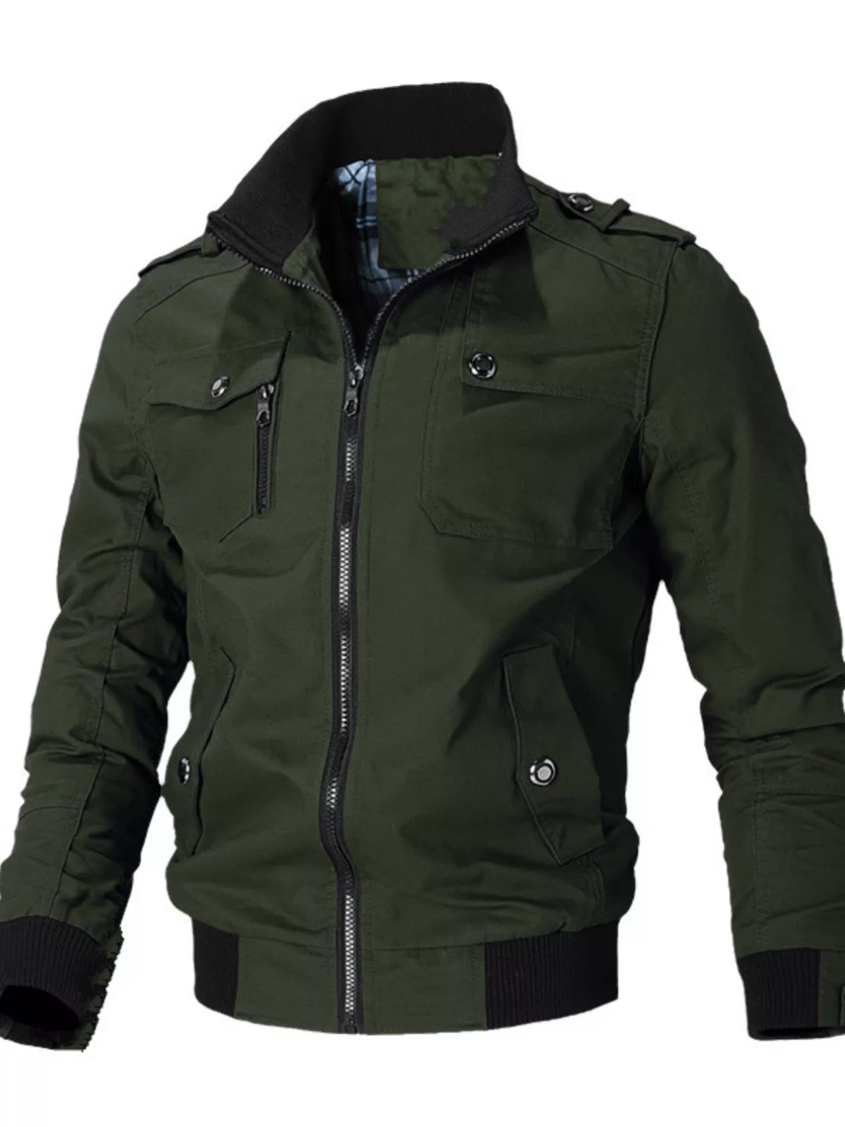 Men's Plus Size Casual Zip Up Lightweight Jacket