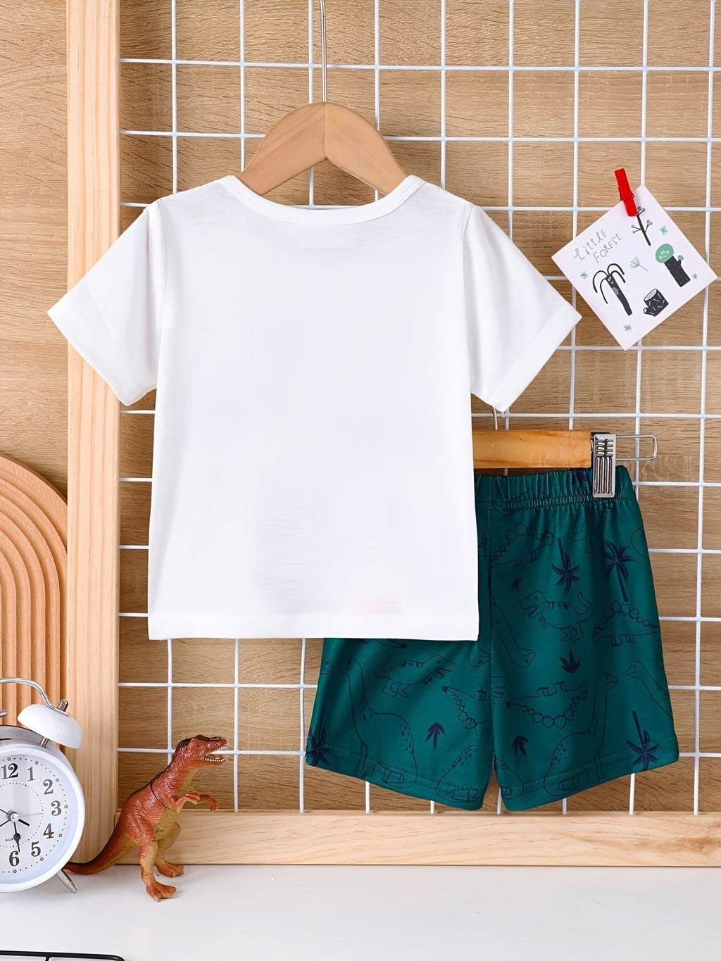 Children's Dinosaur Short Sleeve Tee and Shorts Set