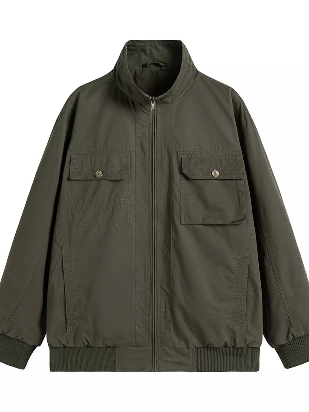 Men's Plus Size Casual Lightweight Zip-Up Jacket