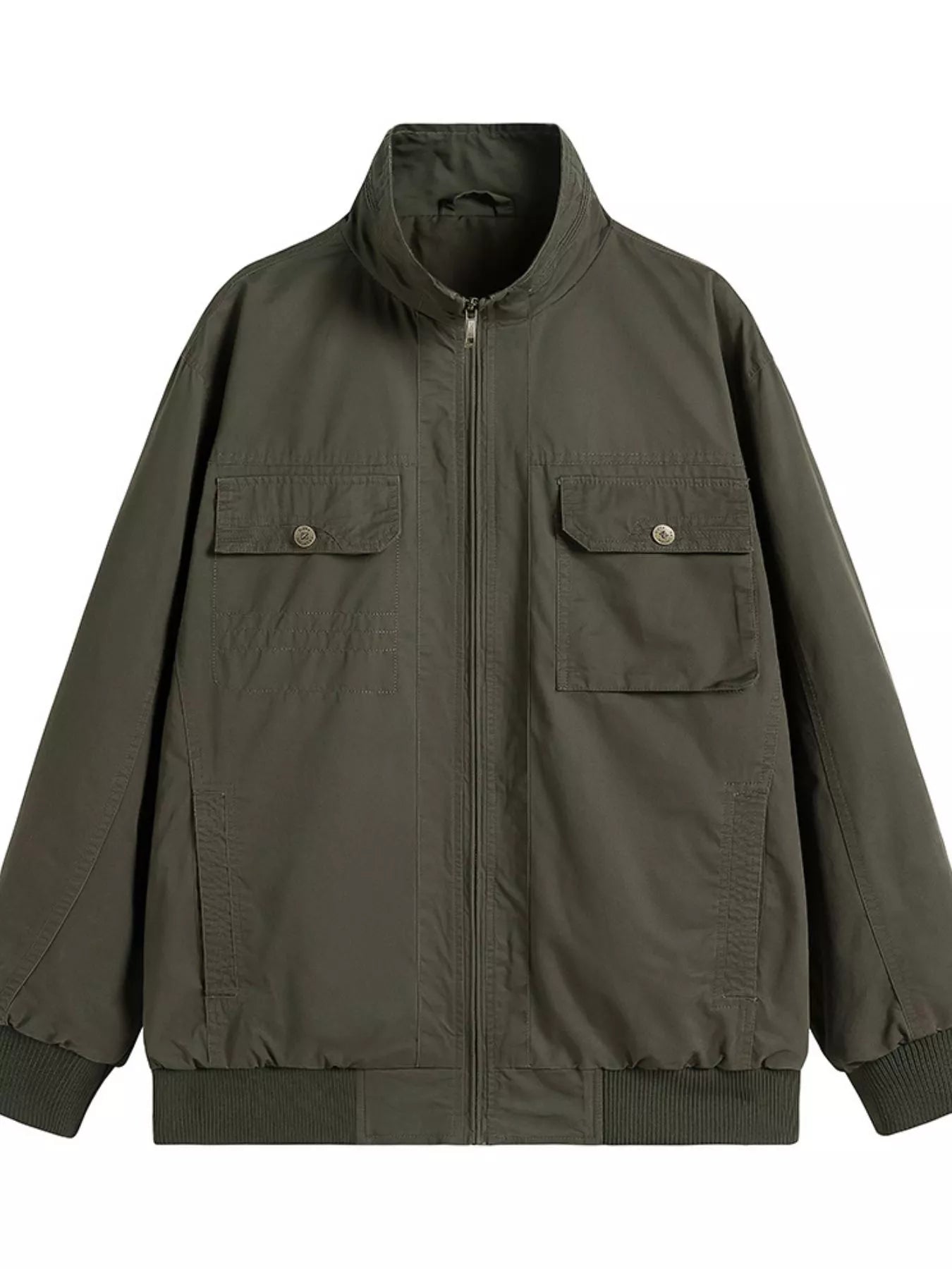 Men's Plus Size Casual Lightweight Zip-Up Jacket