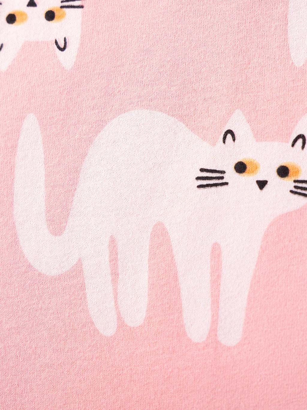 Children's Cat Print Casual Summer Dress