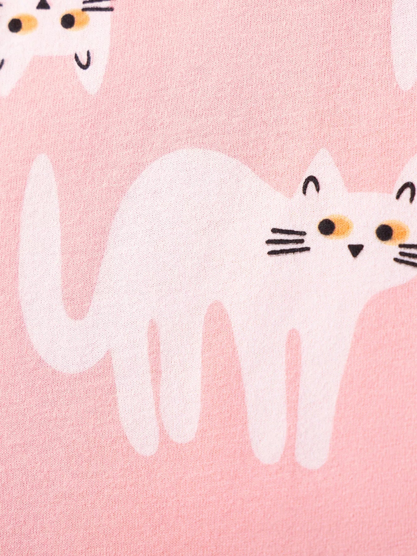 Children's Cat Print Casual Summer Dress