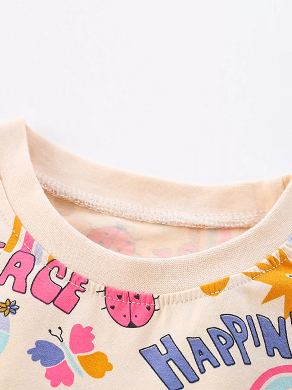 Children's Cartoon Print Short Sleeve Casual Dress