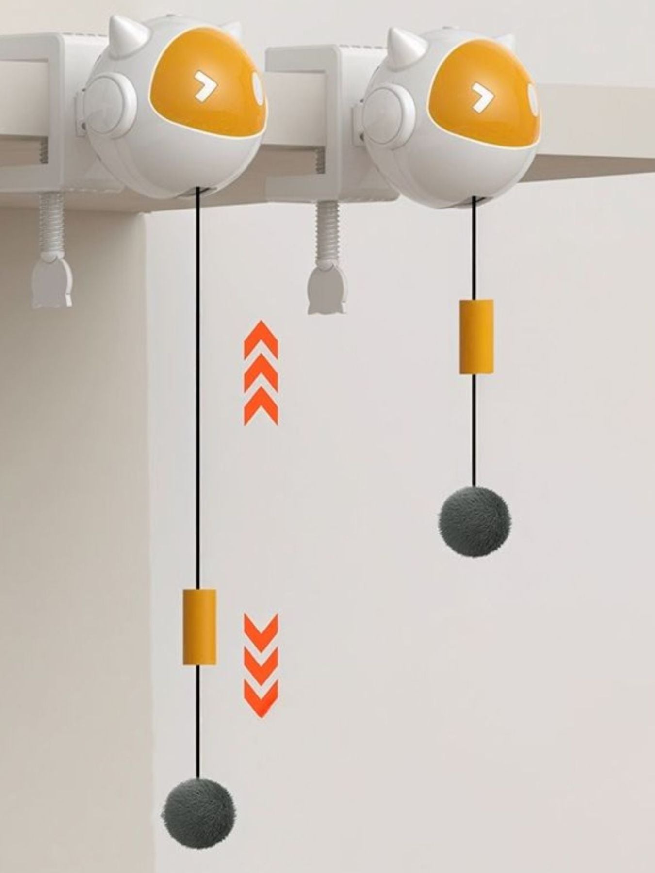 Interactive Hanging Cat Teaser Toy with Ball