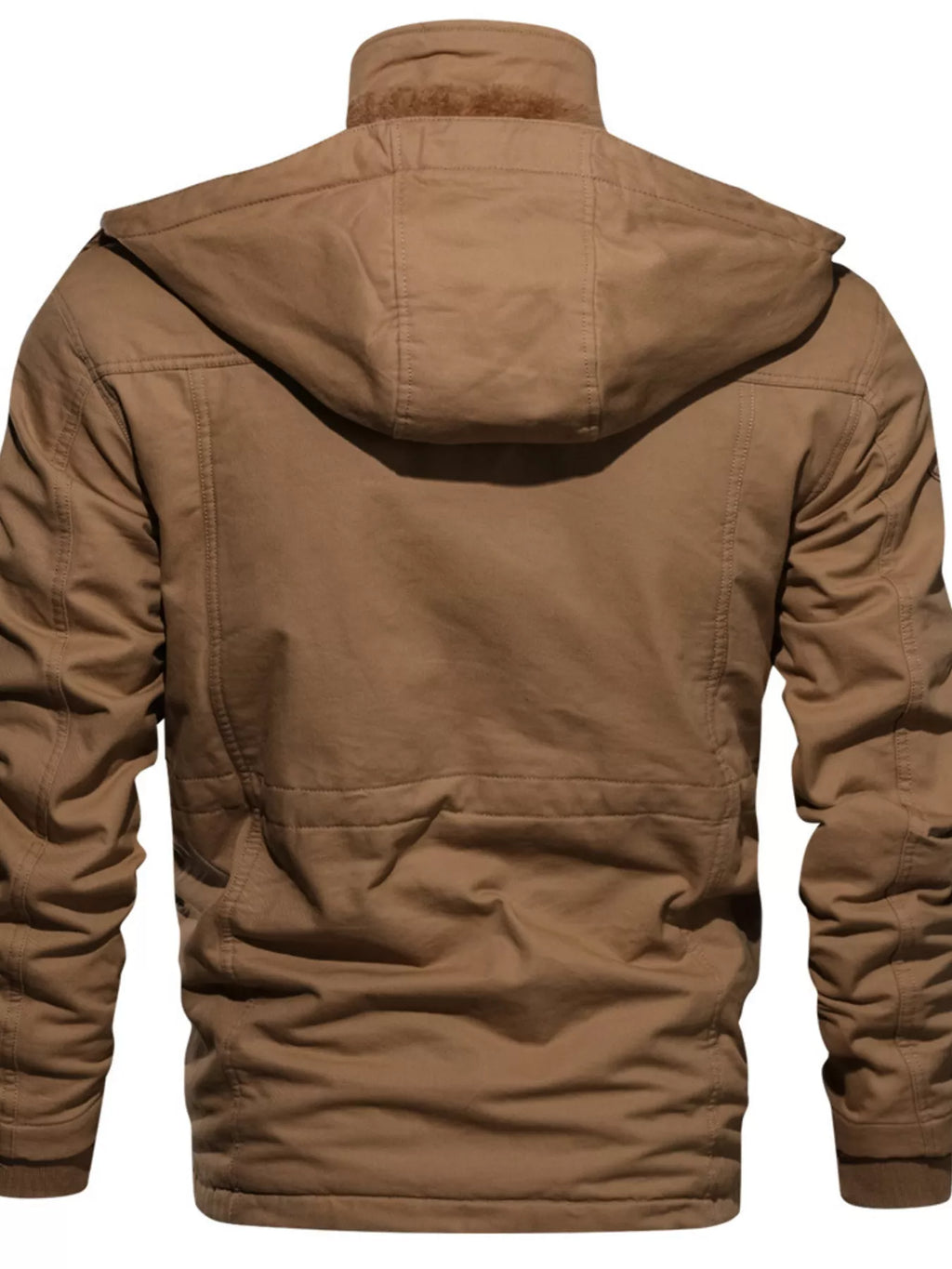 Men's Plus Size Fleece Lined Zip Up Jacket