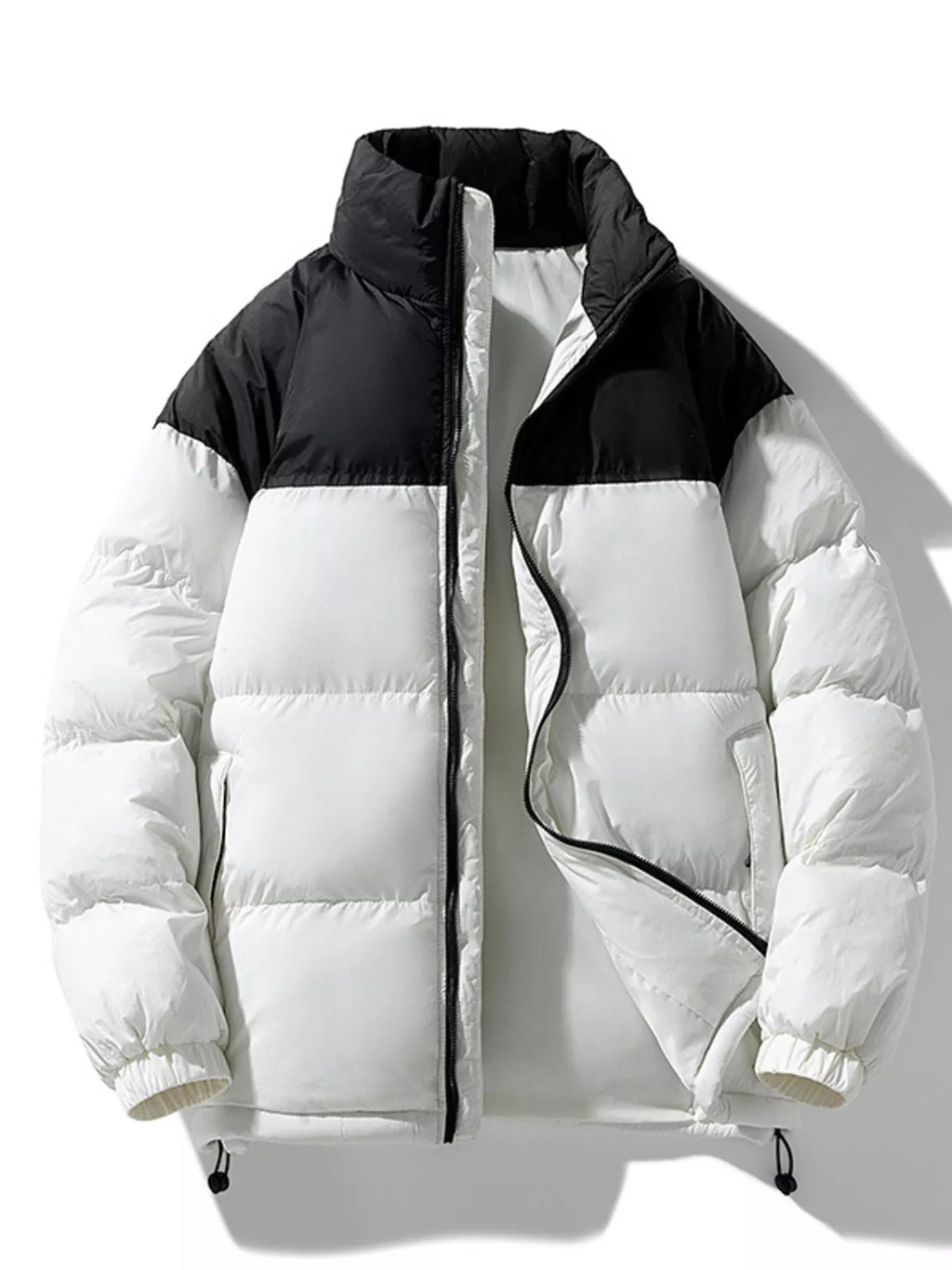 Men's Full Size Padded Zip Up Puffer Jacket Plus Size