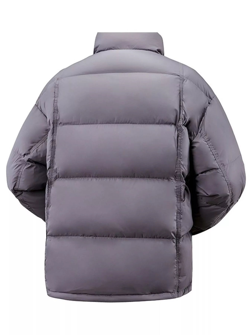 Men's Plus Size Snap Down Padded Puffer Jacket