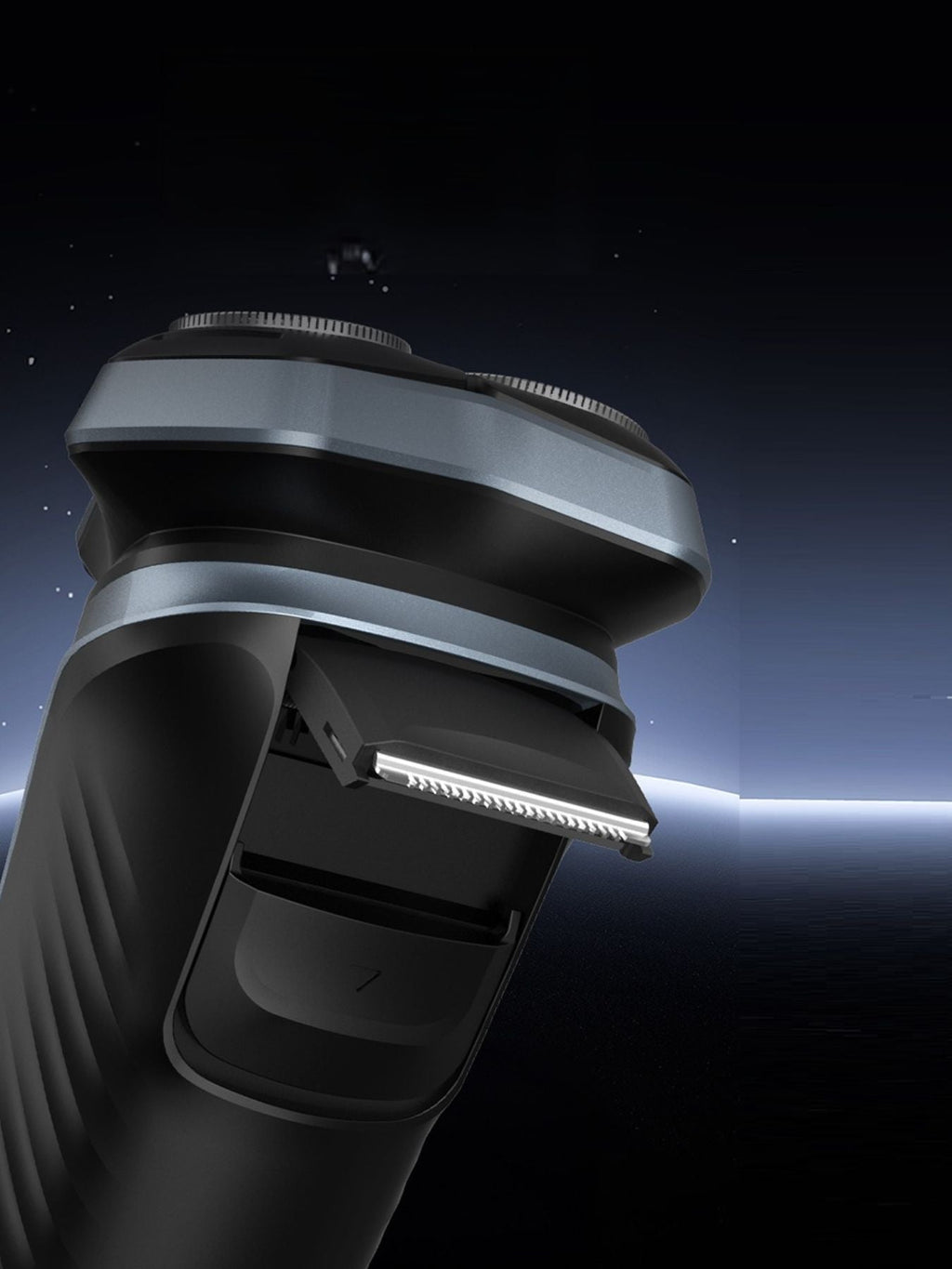 Rechargeable Rotary Electric Shaver with LED Display