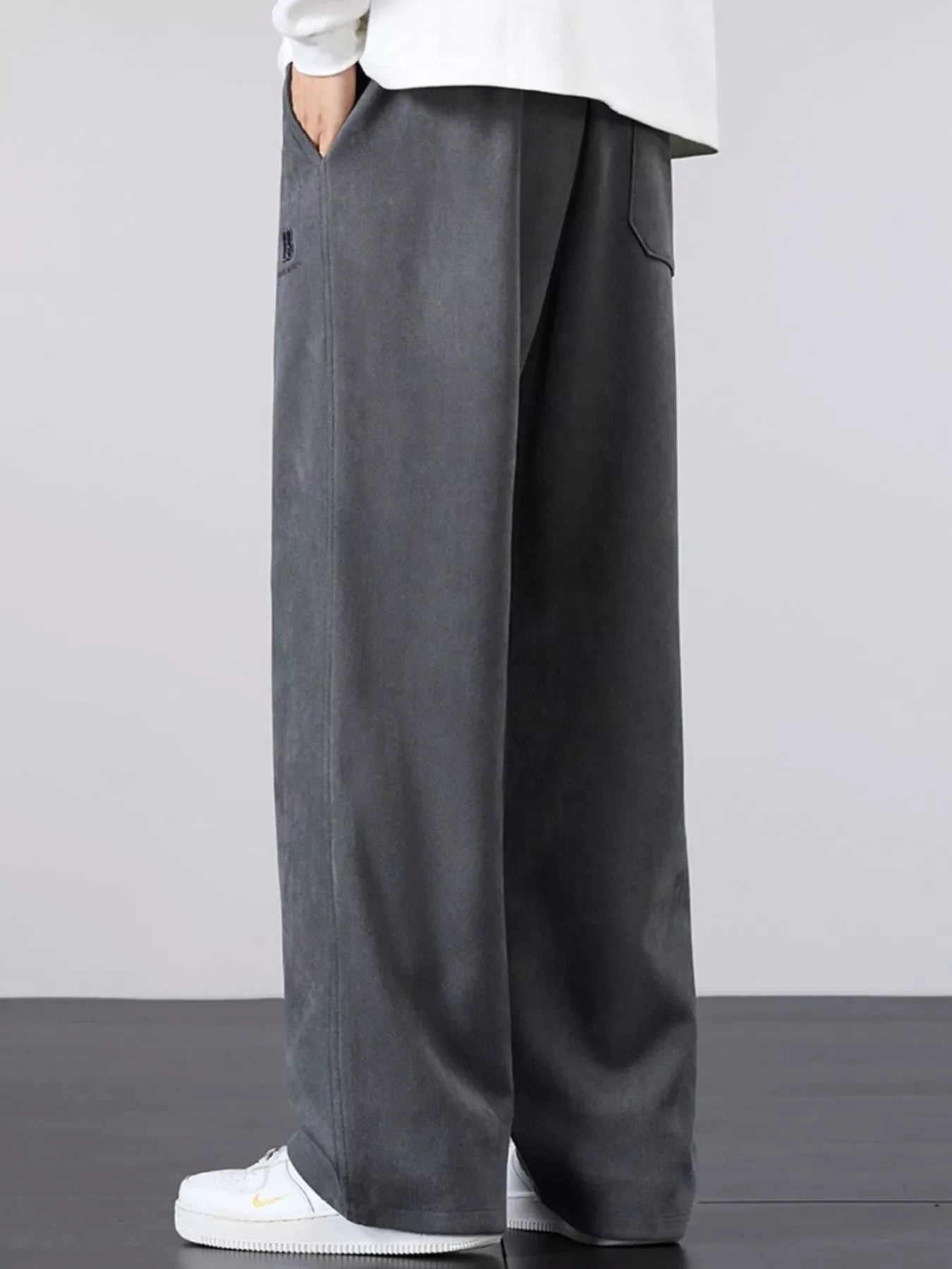 Men's Plus Size Casual Loose-Fit Drawstring Pants