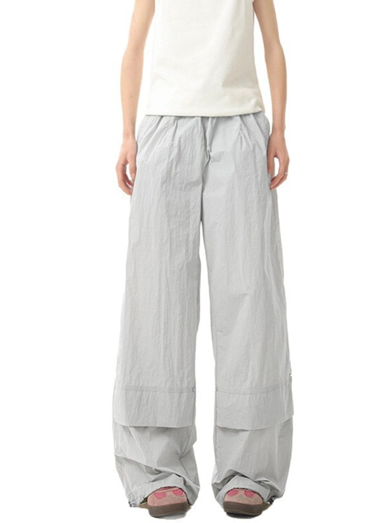 Men's Plus Size Lightweight Wide Leg Cargo Pants