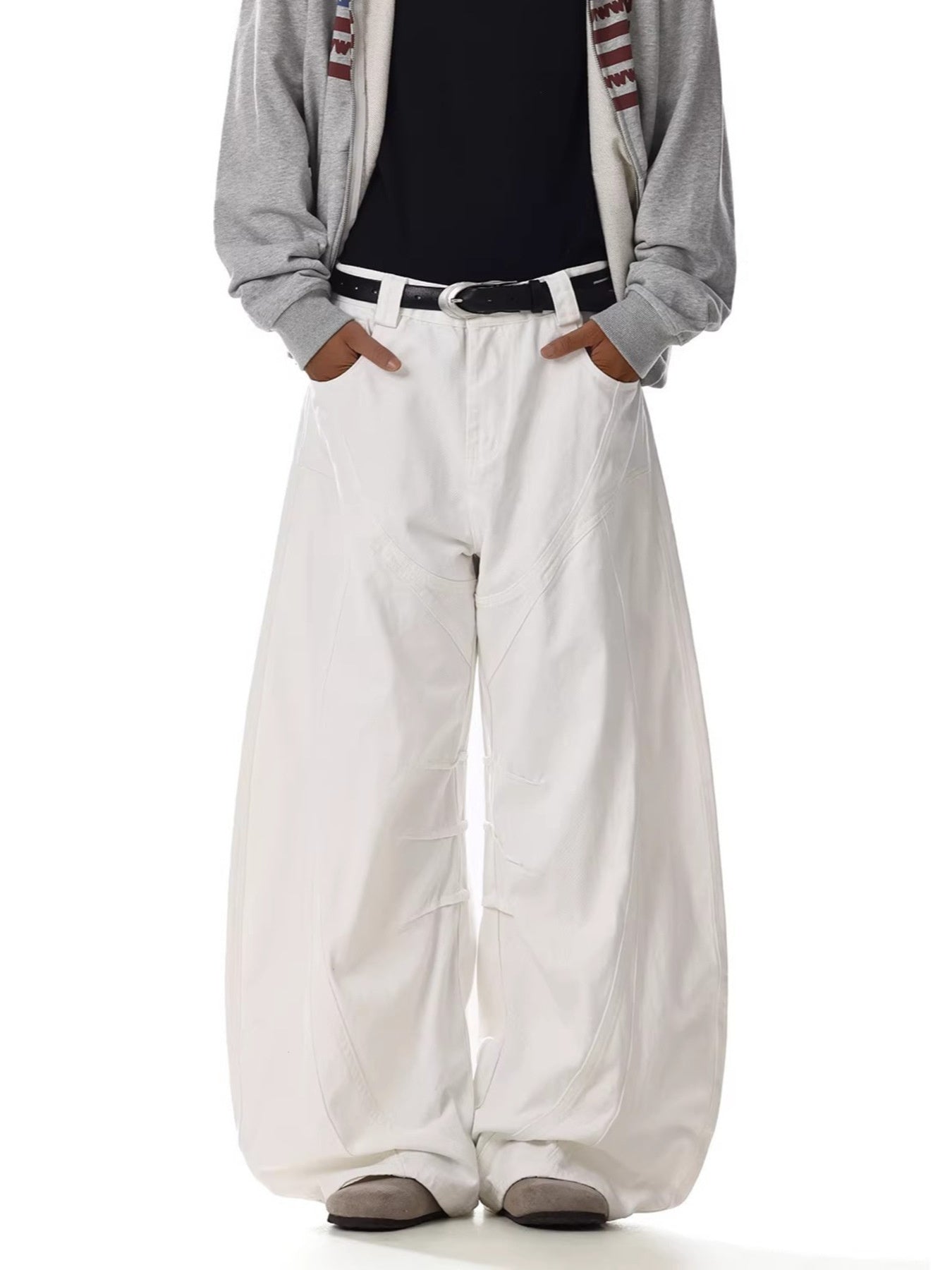 Men's Full Size Wide Leg Pants Plus Size