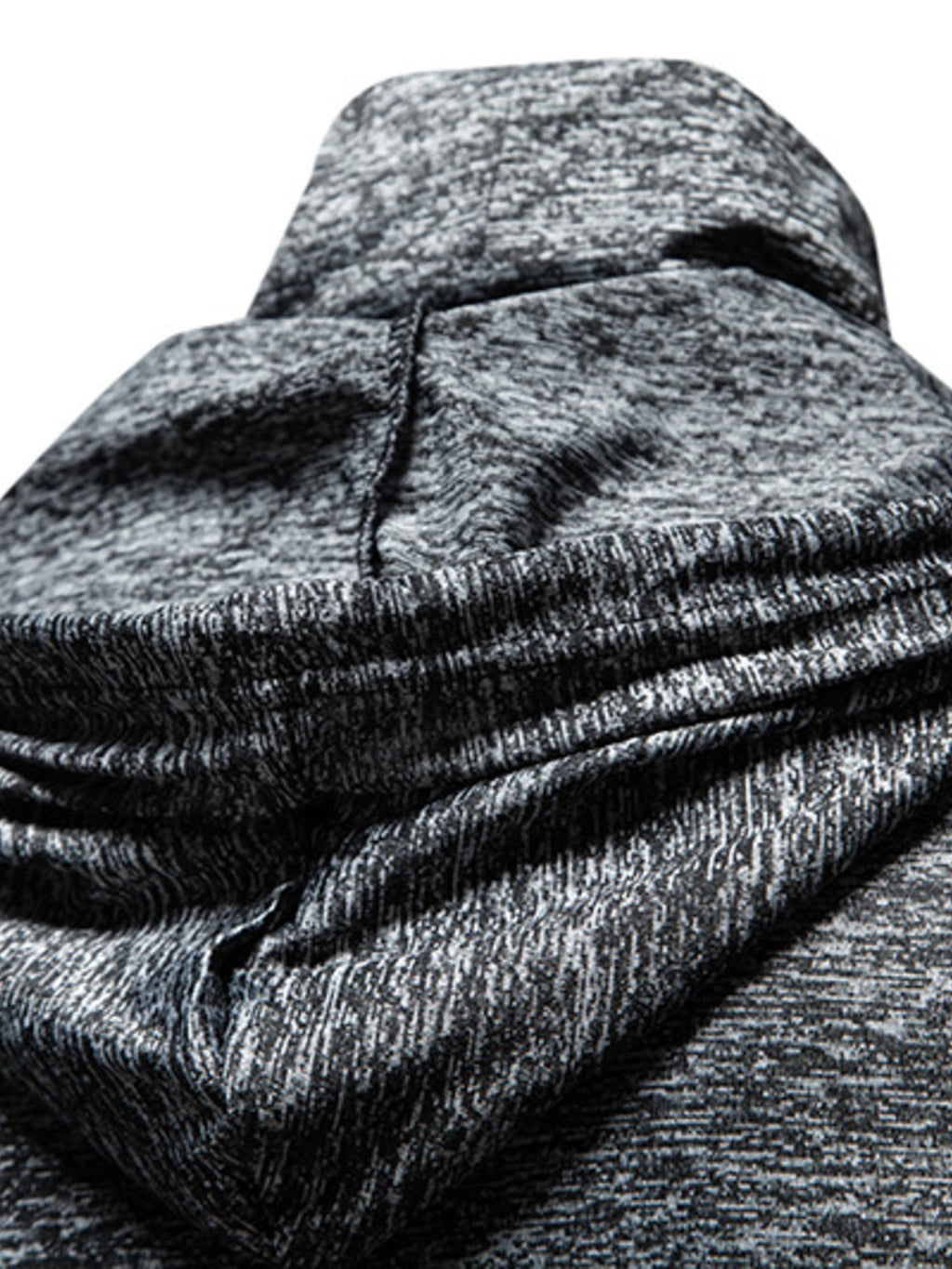 Men's Heathered Short Sleeve Hooded T-Shirt