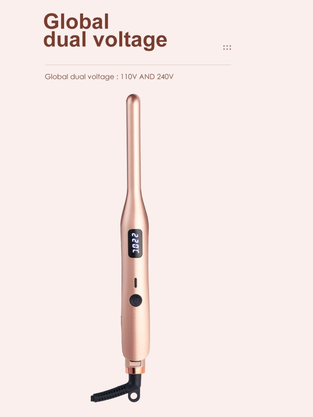 LED Temperature Adjustable Straightener