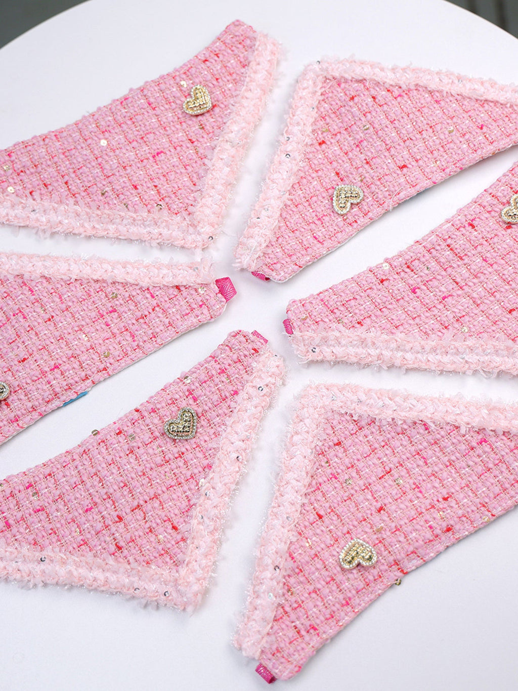 Triangle Tweed Pet Scarf