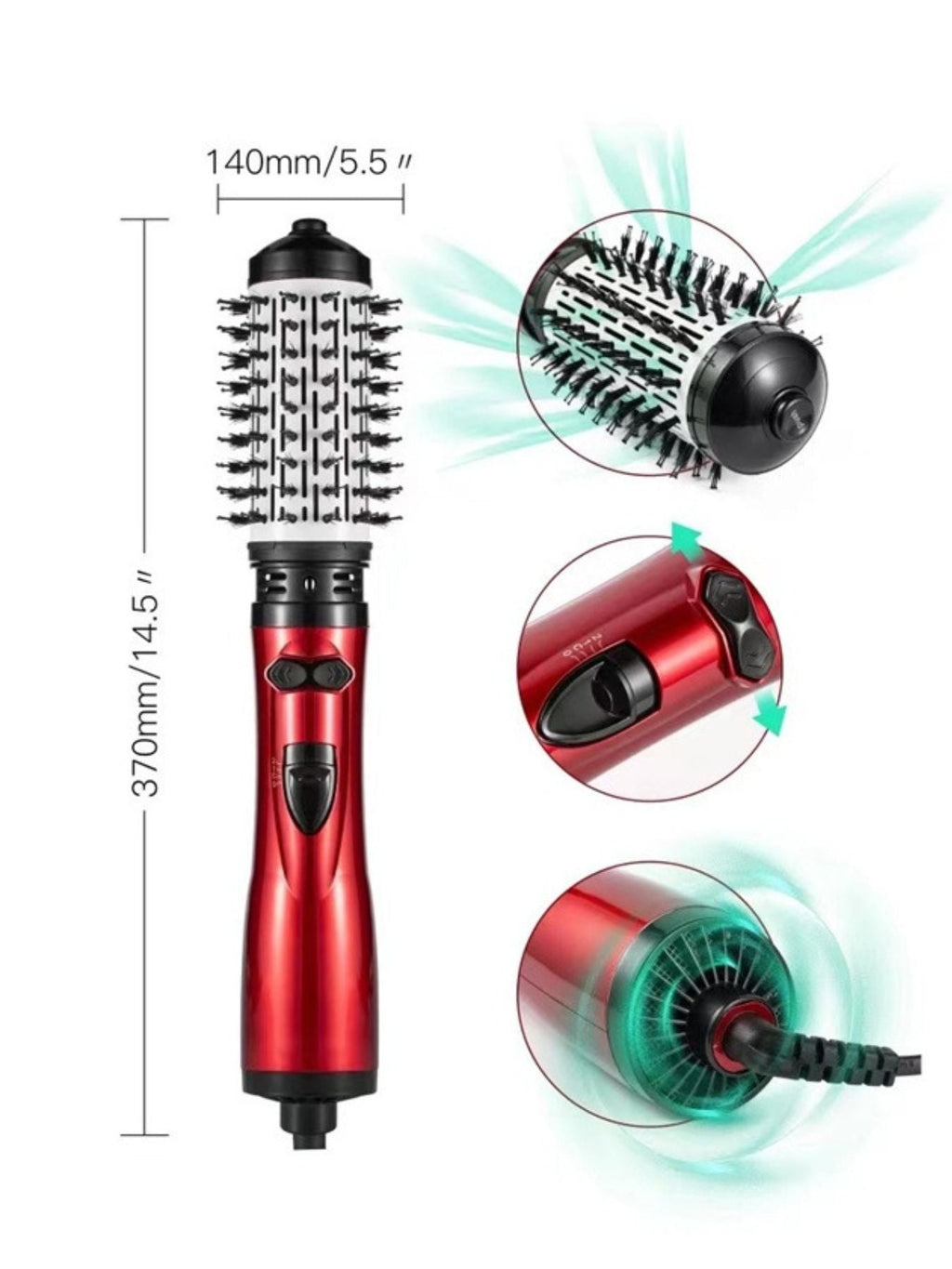 3-in-1 Interchangeable Hot Air Brush