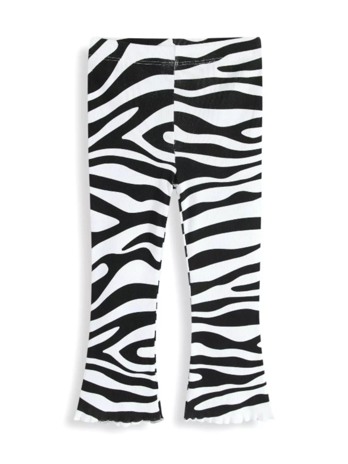 Children's Zebra Print Flare Pants