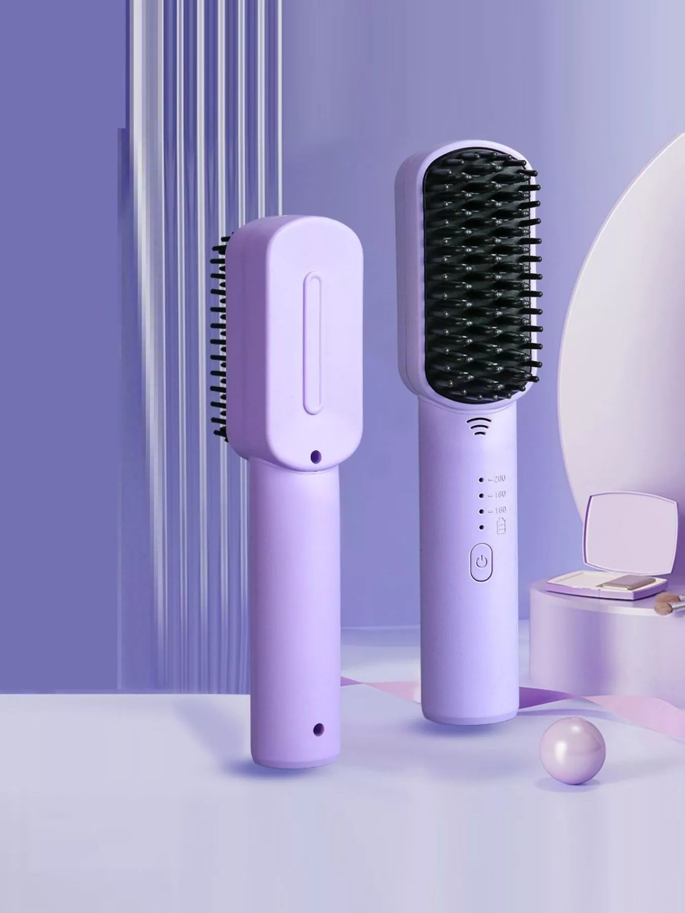 Portable Heated Hair Straightening Comb