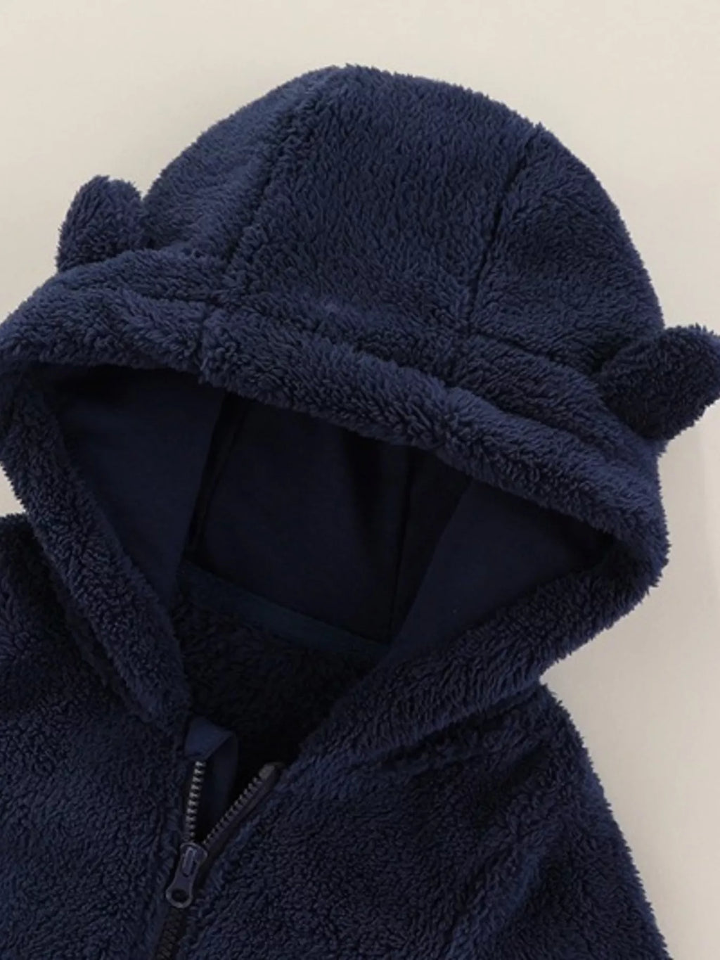 Children's Cozy Bear Hooded Fleece One-Piece
