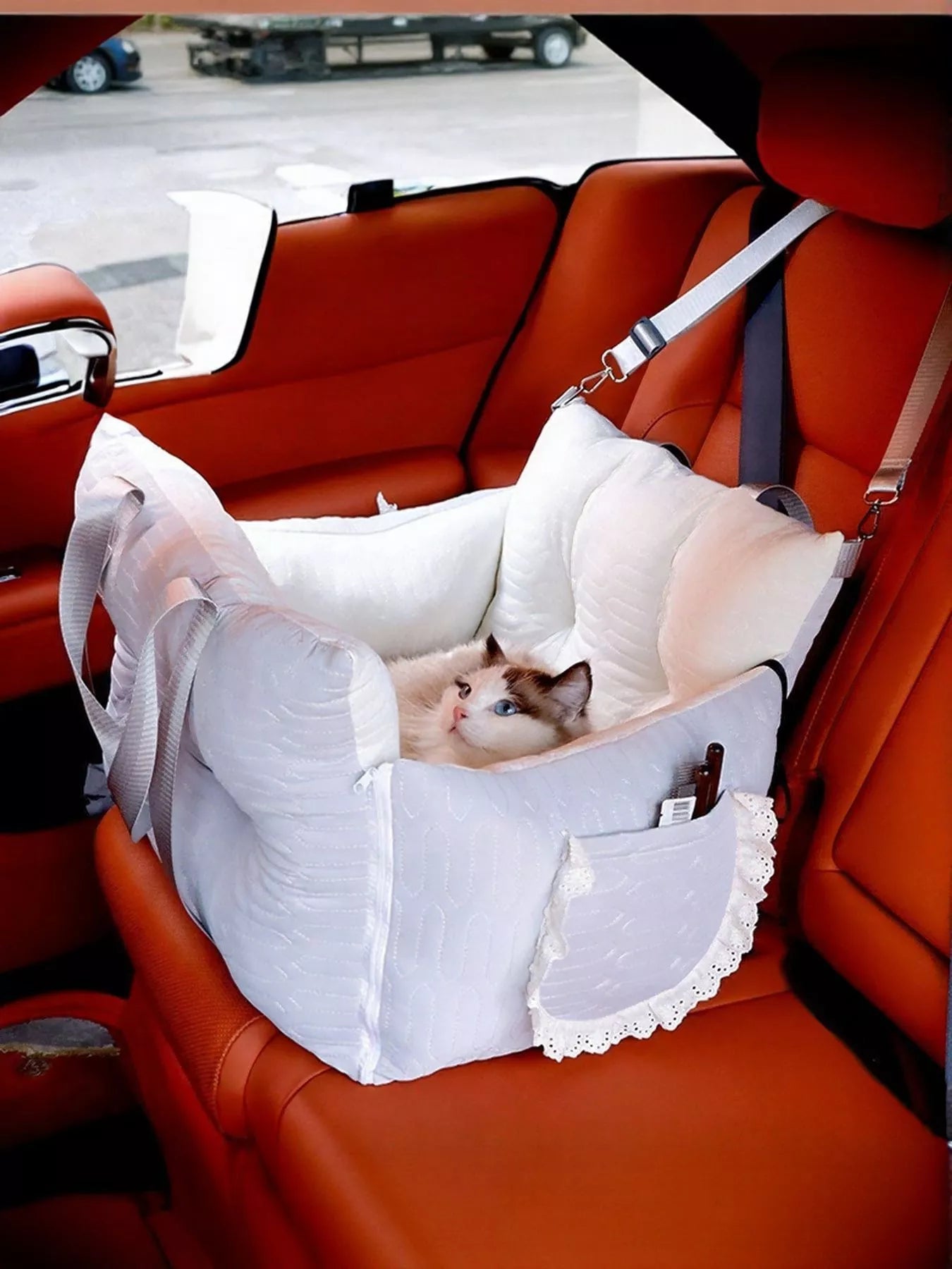 Comfortable & Secure Pet Car Seat Carrier