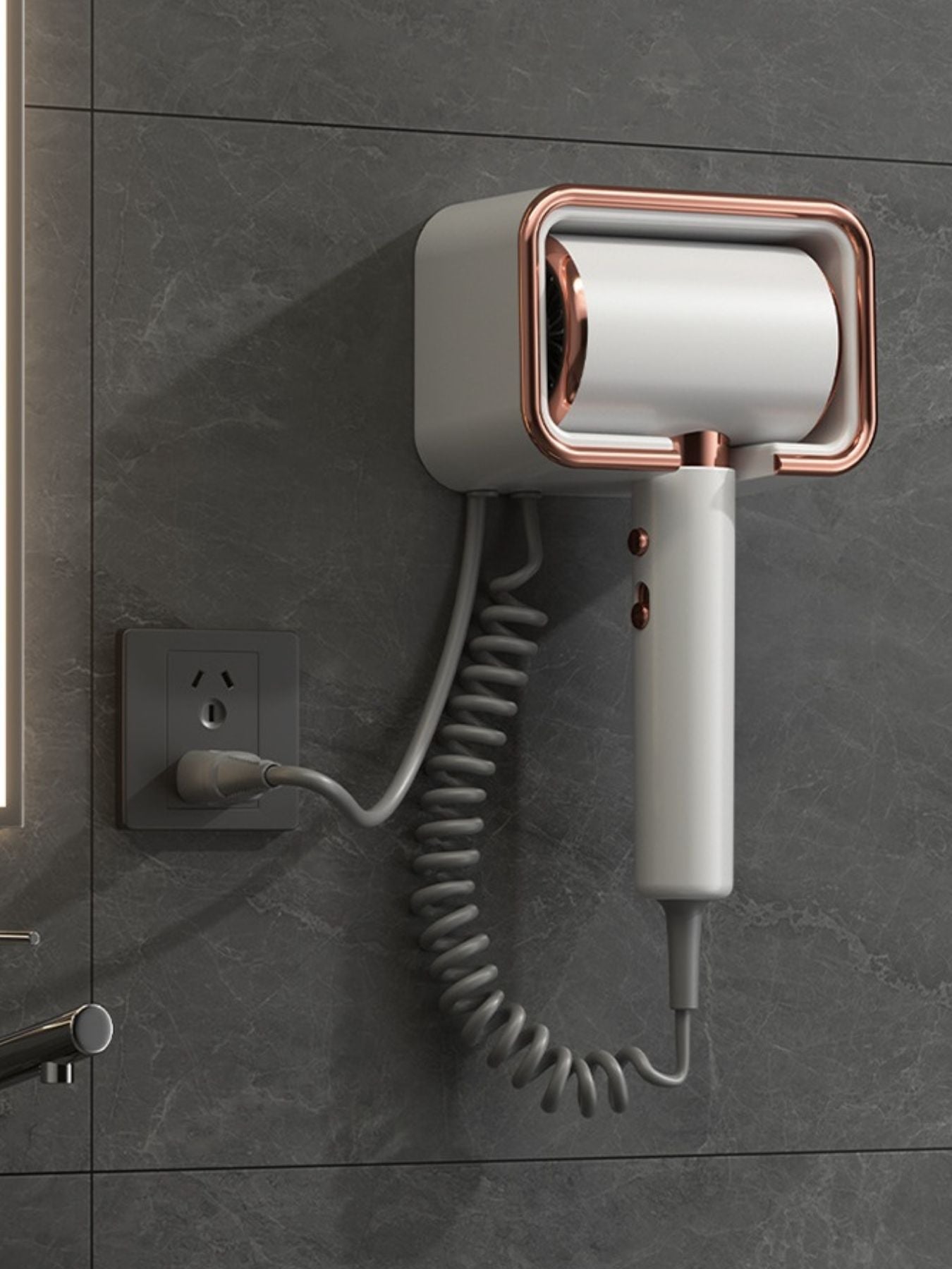 Wall-Mounted Household Hair Dryer