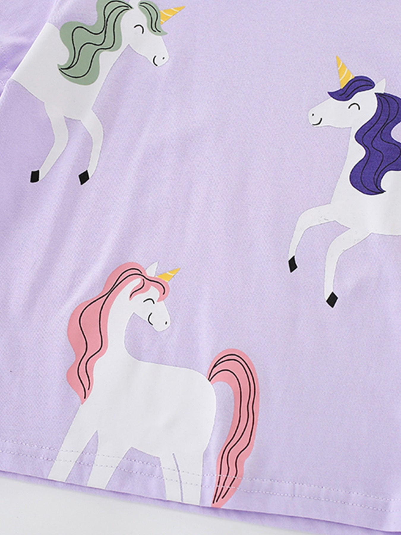 Children's Unicorn Graphic Short Sleeve T-Shirt