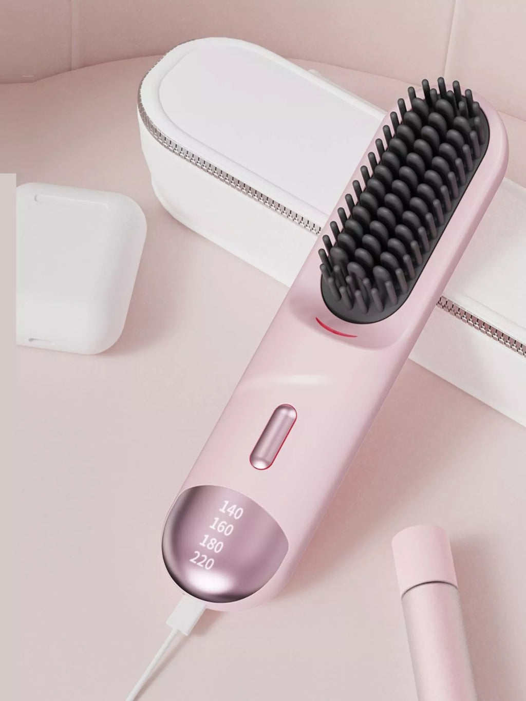 Portable Heated Straightening Comb with Temperature Control