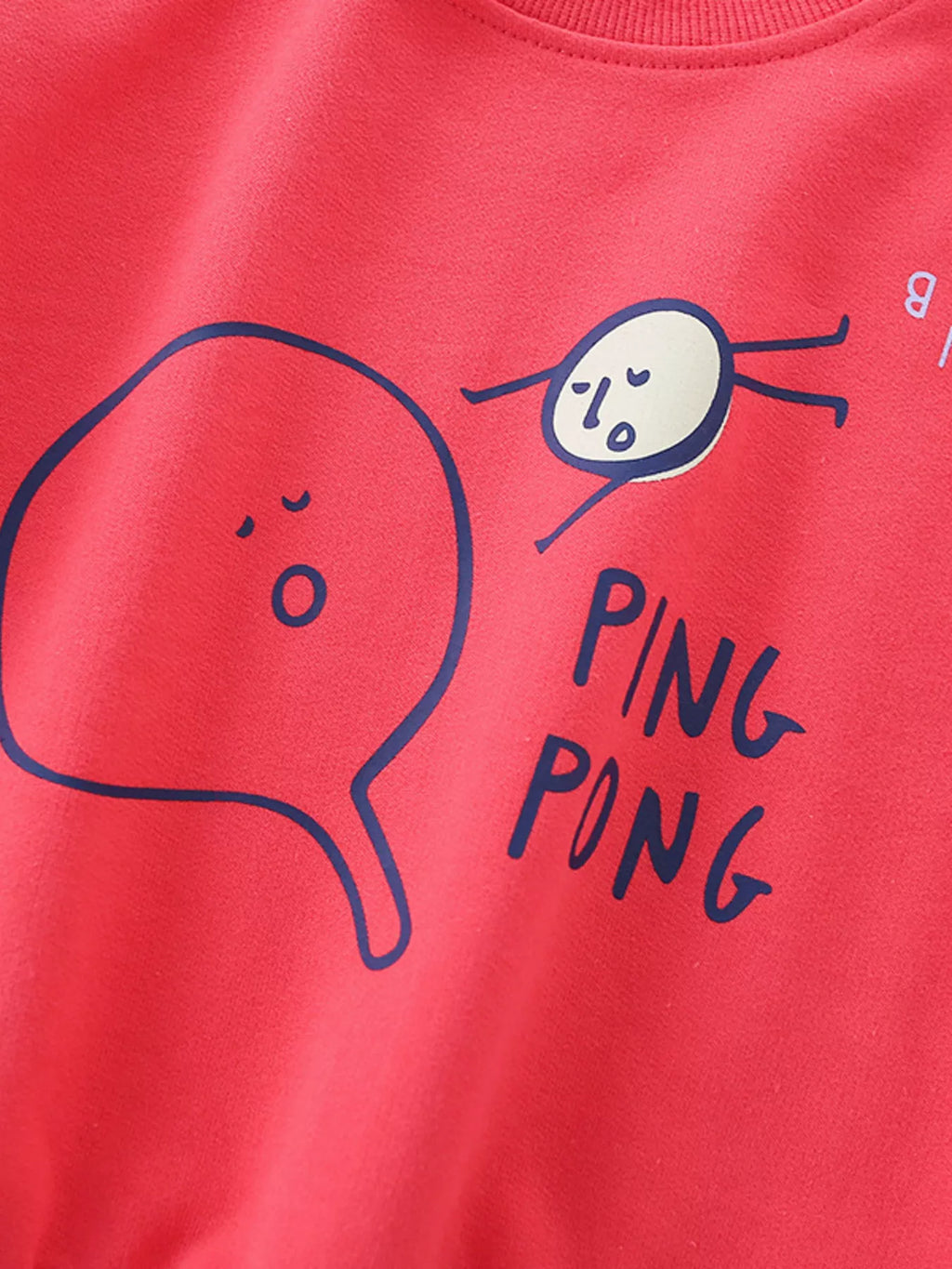 Children's Ping Pong Graphic Crew Neck Sweatshirt
