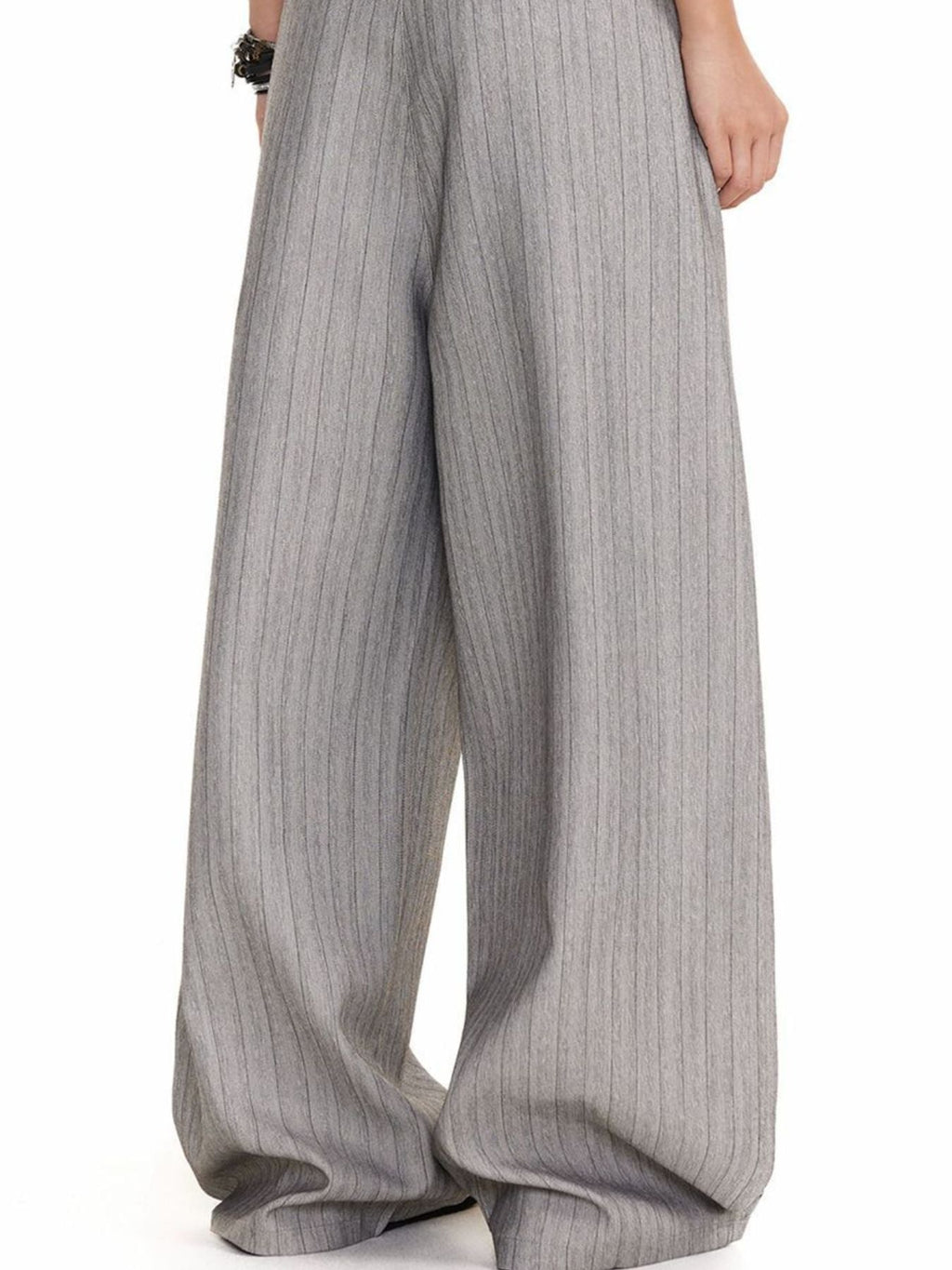 Men's Plus Size Wide Leg Striped Pants