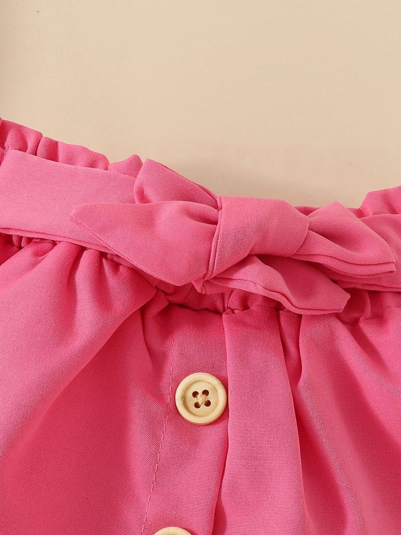 Children's Strawberry Bunny Graphic Ruffle Sleeve Top and Skirt Set