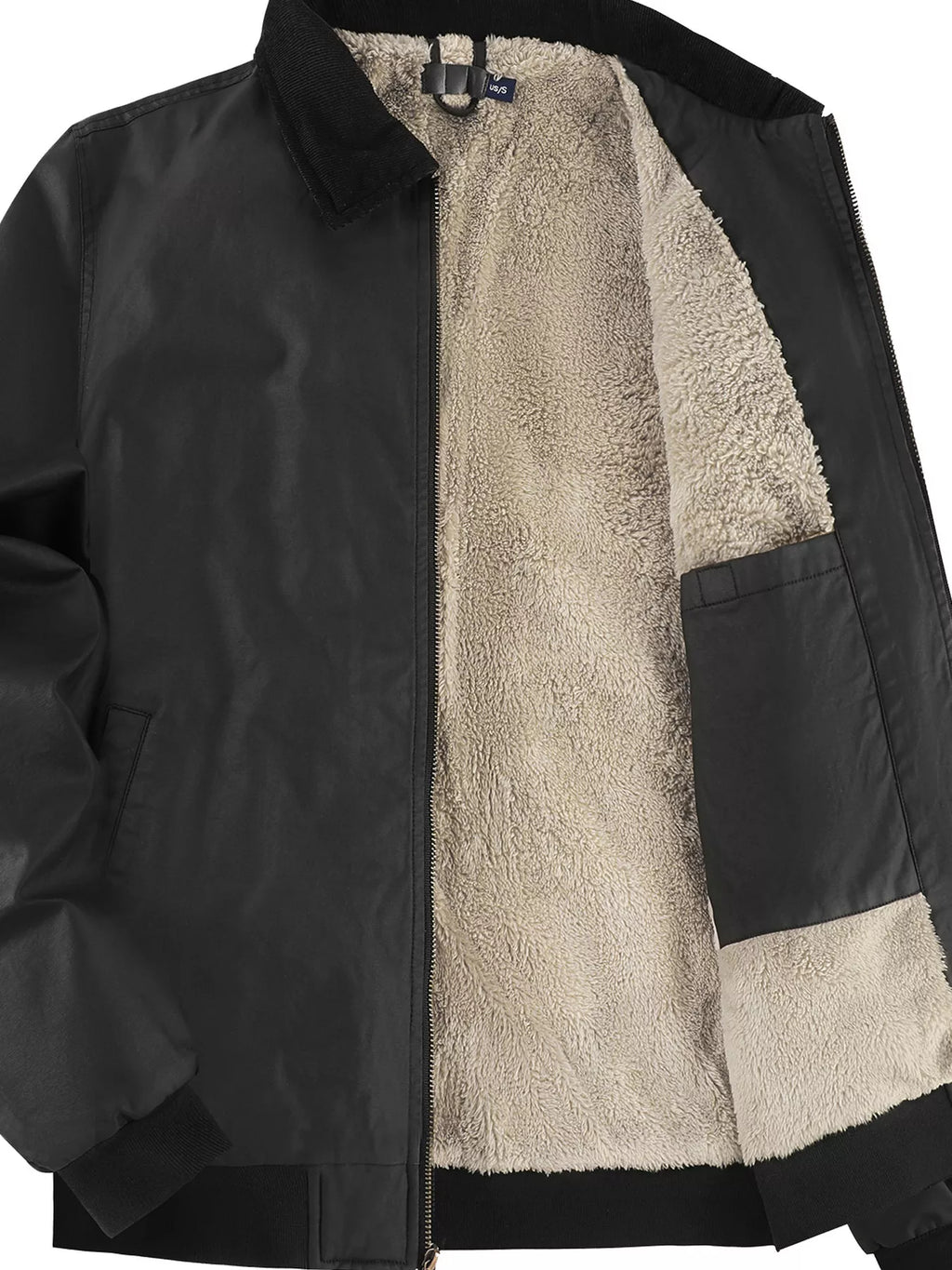 Men's Sherpa Lined Zip Up Jacket