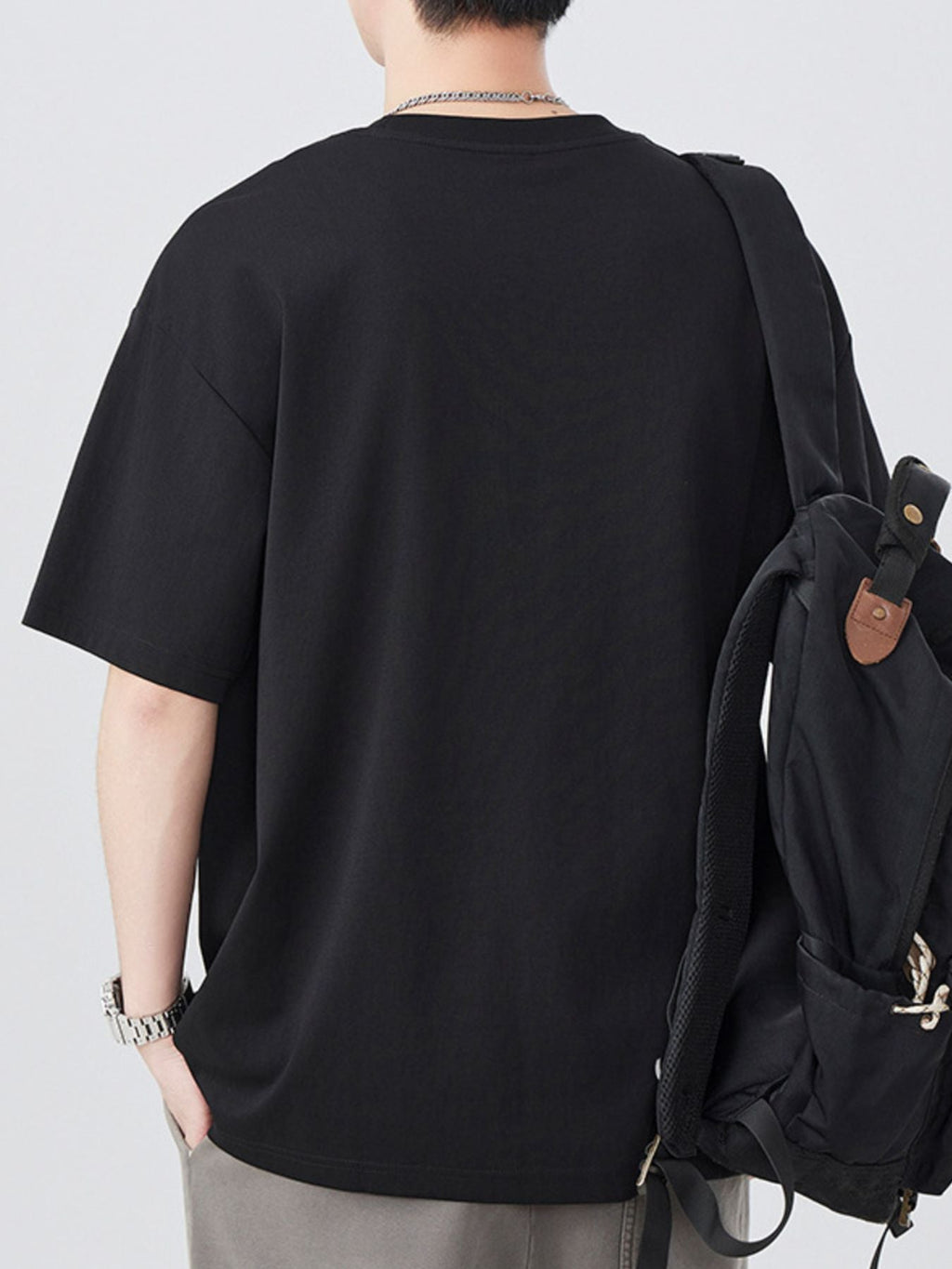 Men's Plus Size Round Neck Short Sleeve T-Shirt