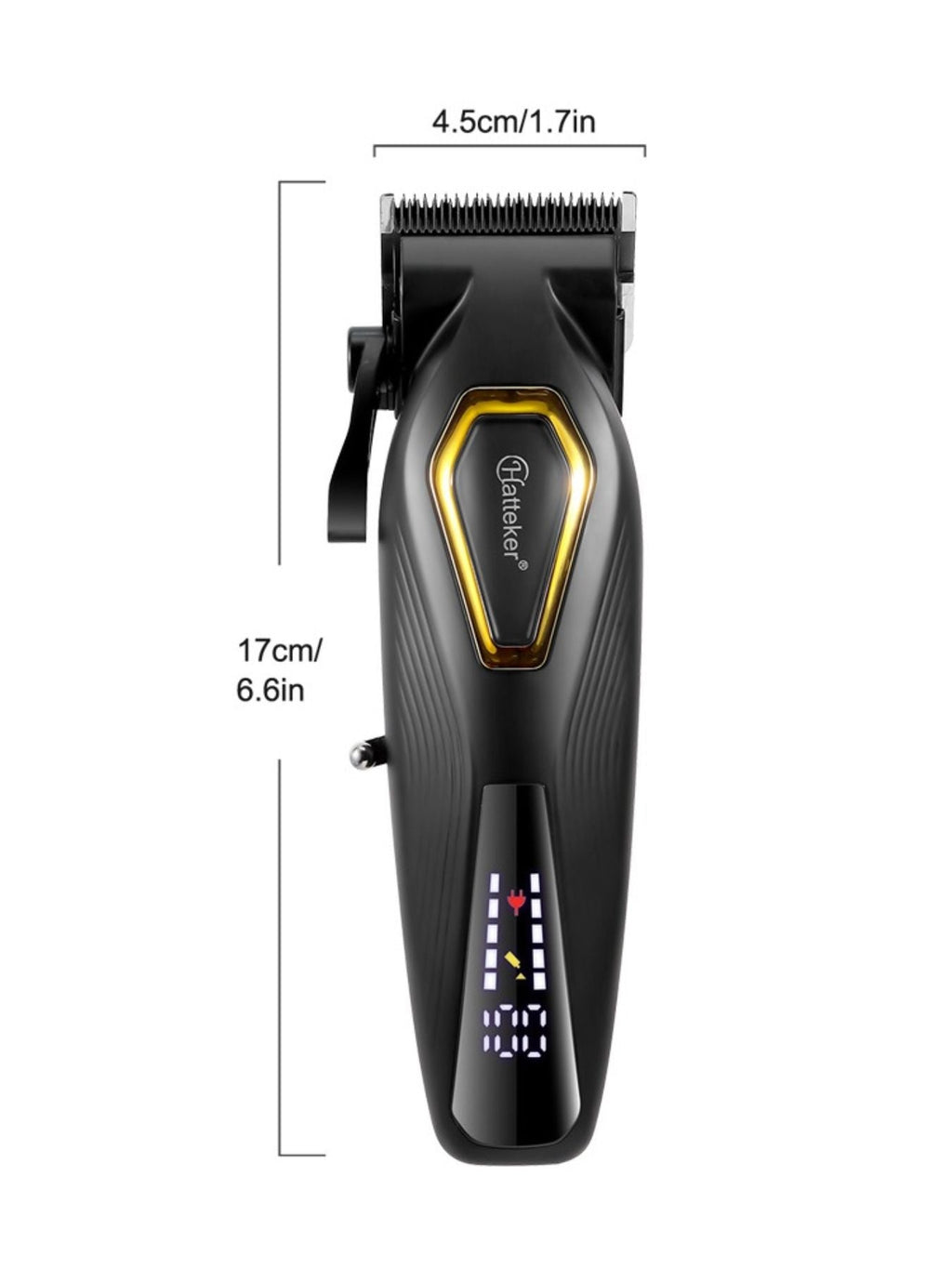 Cordless Hair Clipper with LED Display