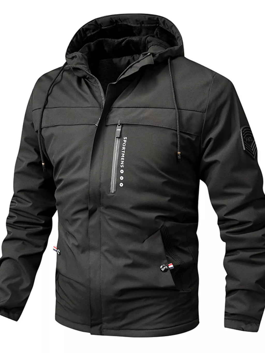 Men's Plus Size Winter Warm Hooded Parka Jacket