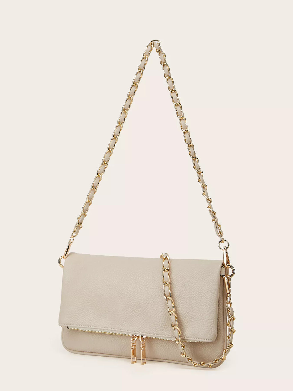 PU Leather Chain Strap Shoulder Bag