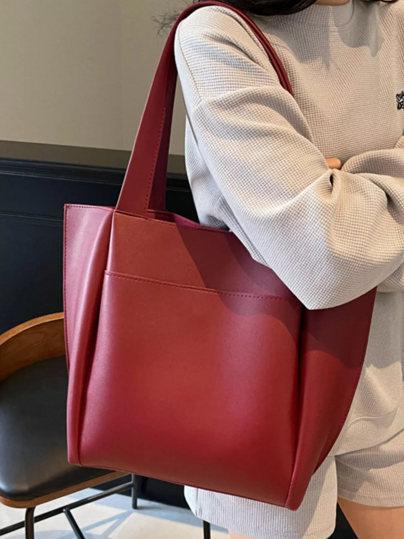 PU Leather Shoulder Bag