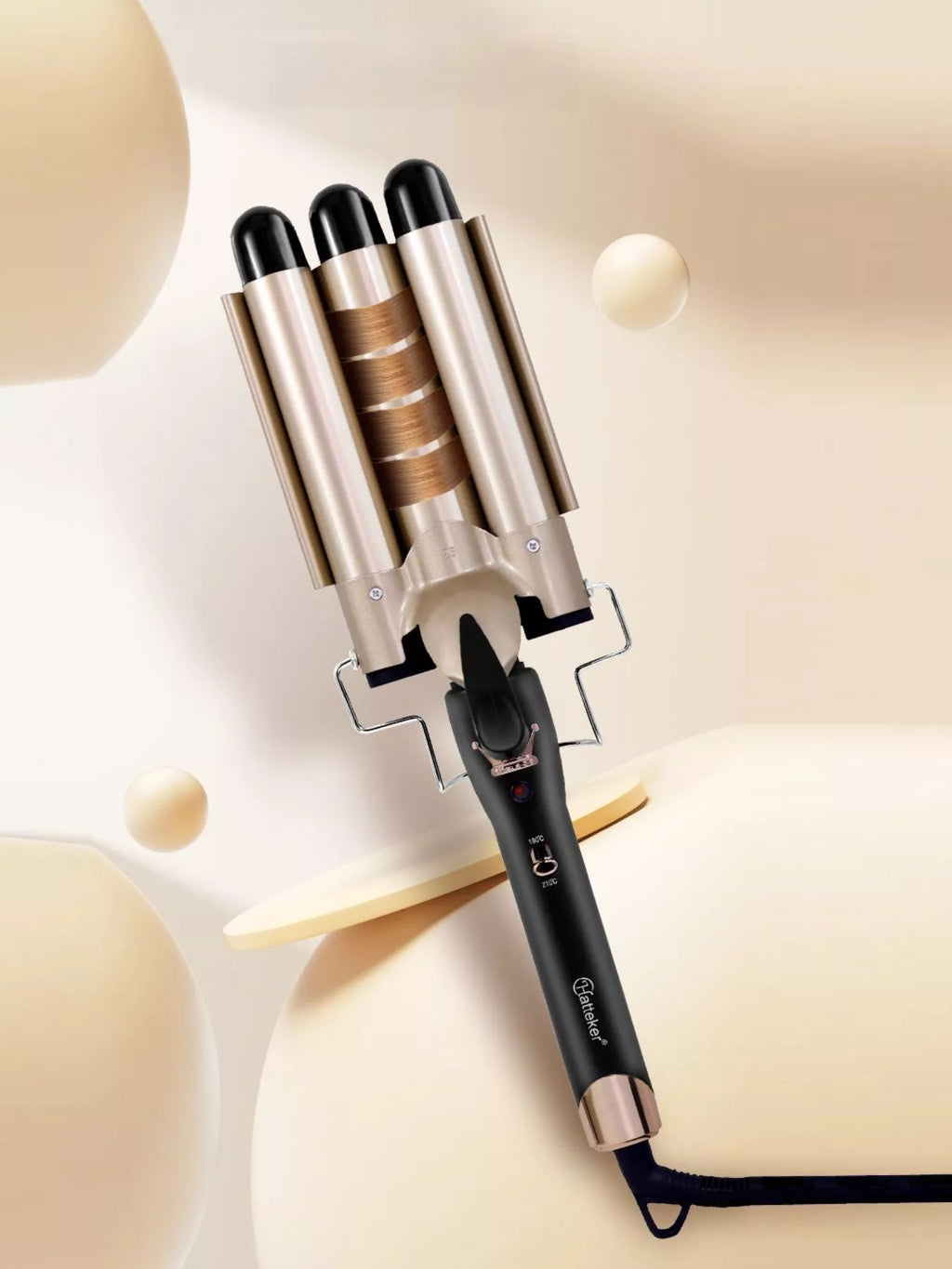 3-Barrel Instant Waver Curling Iron